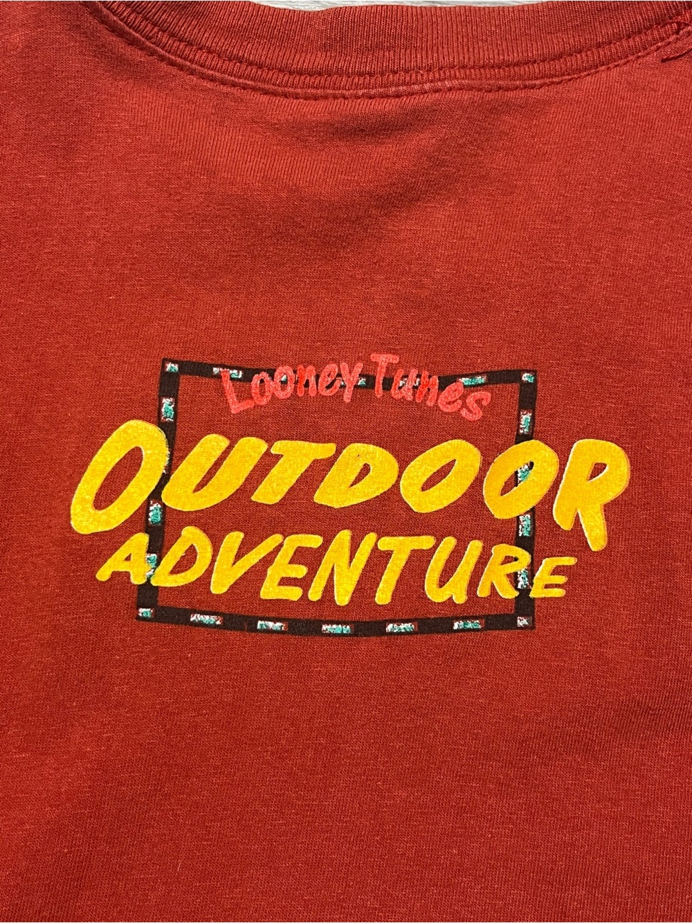 90s Looney Tunes Novel Teez 1996 outdoor adventure double sided graphic shirt  - Picture 7 of 9